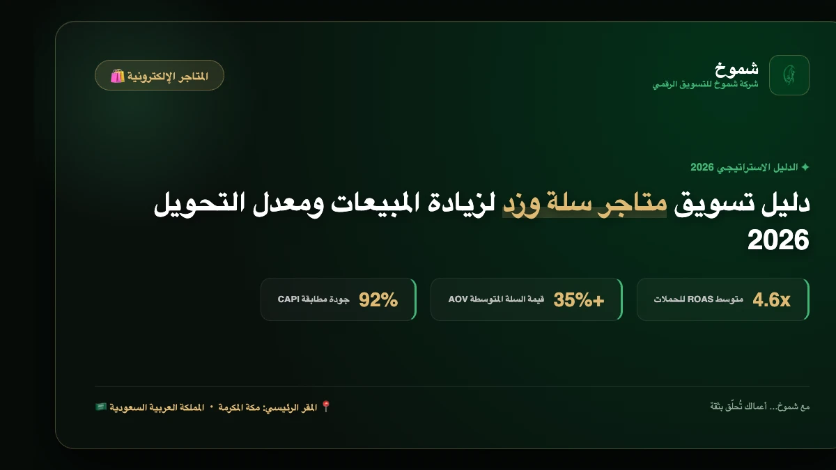 دليل تسويق متاجر سلة وزد لزيادة المبيعات ومعدل التحويل 2026